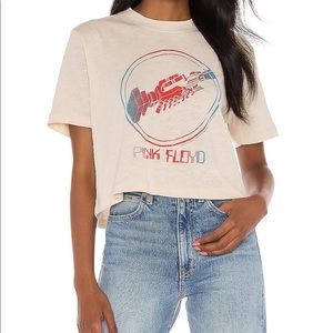 Pink Floyd Wish You Were Here Raw Cropped Rock Music Band Tee Band T-Shirt